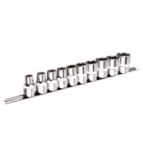 Набор головок 1/2" на планке, 10,11,12,13,14,17,19,21,22,24 mm. 11 предм.(НГП-4011) (НГП-401