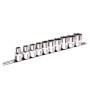 Набор головок 1/2" на планке, 10,11,12,13,14,17,19,21,22,24 mm. 11 предм.(НГП-4011) (НГП-401