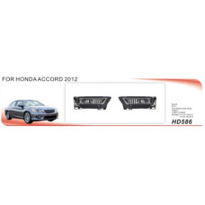 Протитуманні фари Honda Accord, 2012-15, HD-586, H8-12V35W, ел.проводка