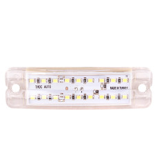 Повторювач габариту (палець подвiйний) 18 LED 12, 24V бIлий