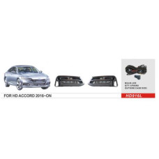 Протитуманні фари Honda Accord, 2017-, HD-916L, LED-12V7W, , ел.проводка