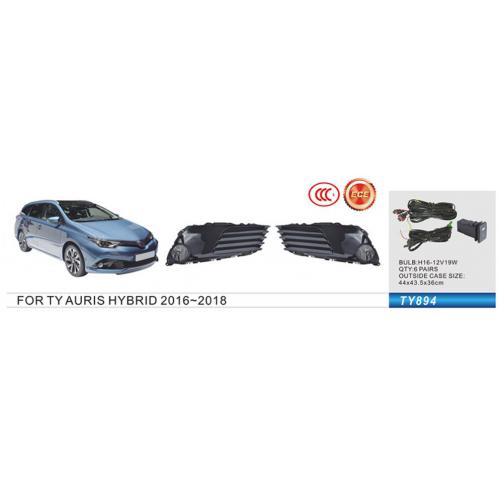 Протитуманні фари Toyota Auris Hybrid 2016-18, TY-894A, H11-12V55W, eл.проводка