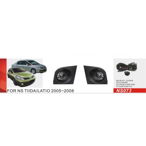 Протитуманні фари Nissan Tiida 2004-08, NS-073, h11-12V55W, ел.проводка