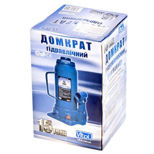 Домкрат гидравл. телескоп 15т короб. min 230мм - max 460мм (T91504, ДБ-15002) 9кг (ДБ-15002)