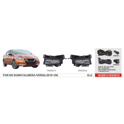 Фари дод.модель Nissan Versa 2019-, NS-8831, H8-12V35W, eл.проводка