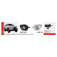 Противотуманные фары Mitsubishi Pajero Sport 2013-16 (MB-732B)