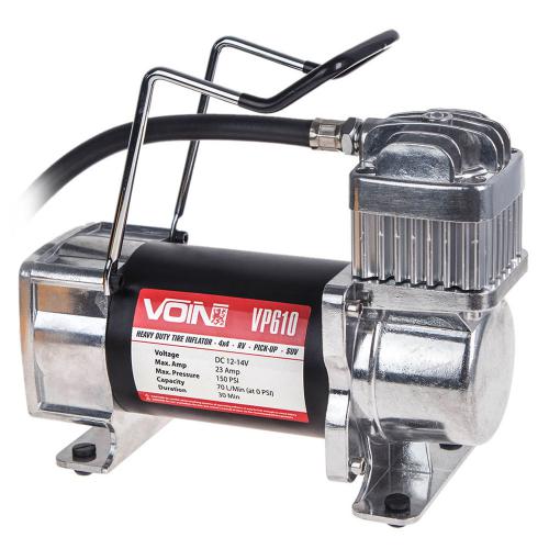 Компрессор автомобильный "VOIN" VP-610 150psi 23A 70л клеммы (VP-610)