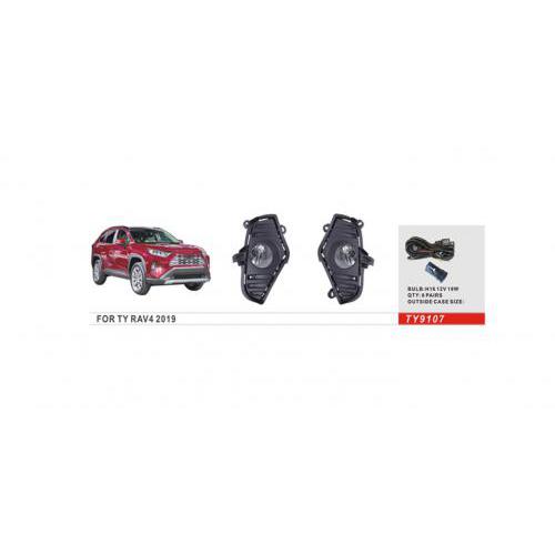 Протитуманні фари Toyota RAV-4 2018-21, TY-9107A, H11-12V55W, ел.проводка