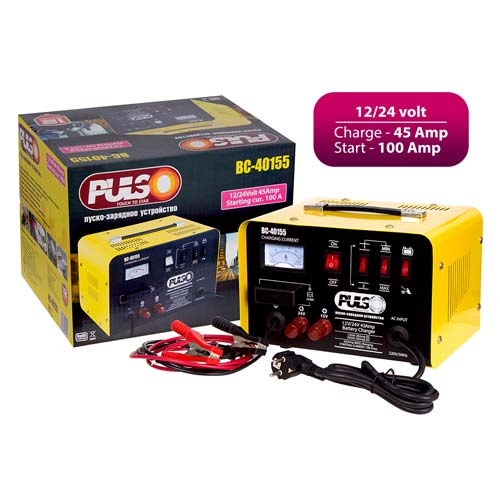 Пуско-зарядное устройство PULSO BC-40155 12-24V 45A Start-100A 20-300AHR стрел.индик.