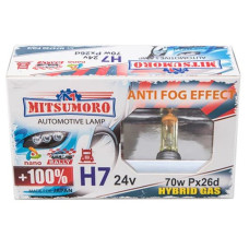 Автолампа MITSUMORO Н7 24v 70w PPx26d +50 super white xenon effect (птф) (M74730 SW/2) Автолампа MITSUMORO Н7 24v 70w PPx26d +50 super white xenon effect (птф) (M74730 SW/2)