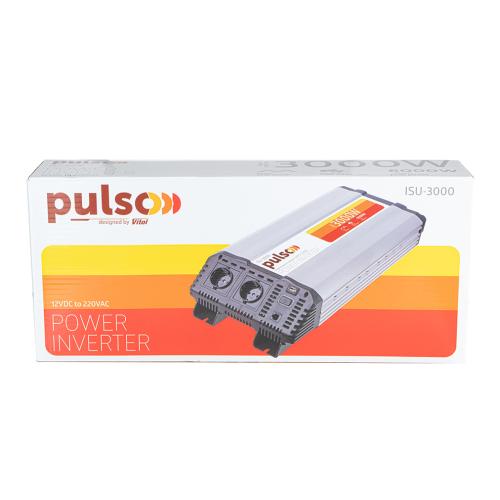 Перетворювач напруги PULSO/ISU-3000/12V-220V/3000W/USB-5VDC2.0A/син.хвиля/клеми (ISU-3000)