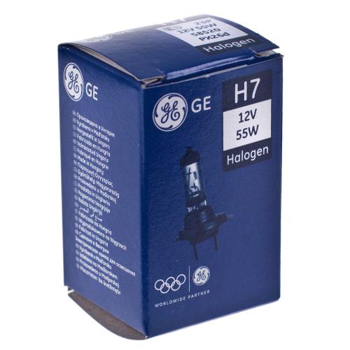 Лампа GE галогенна H7 55W 58520 PX26D, 12V