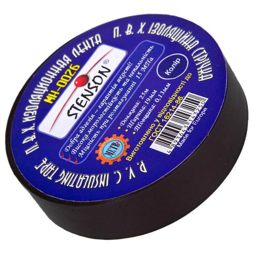 Изолента PVC 20 м "STENSON" черная (MH-0025)