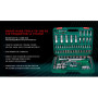Набір торц. головок 1, 4"DR4-14мм та 1, 2"DR10-32 мм,108 предм(12 г) HANS