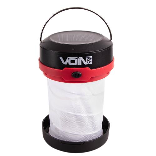 Ліхтар для кемпінгу VOIN VL-53, 3W XPE, Power Bank1200mAh, сон. панель, складний