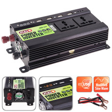 Перетворювач напруги PULSO IMU-420 (12V-220V, 400W, 4USB-5VDC2.0A, LED, мод.хвиля, Клеми)
