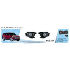 Протитуманні фари Honda CR-V, 2012-14, HD-532X, ел.проводка