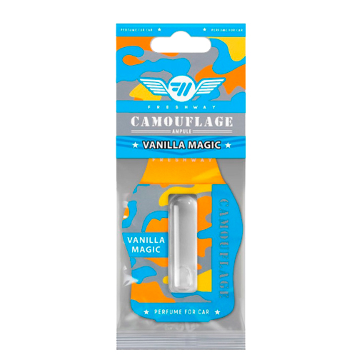 Освежитель воздуха жидкий Fresh Way "Camouflage Ampule" Vanilla Magic 4,5ml (CA06)