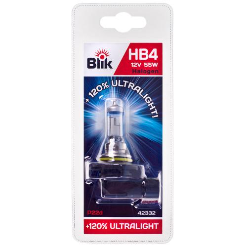 Лампа Blik галогенна НB4 12-55 P22d +120%