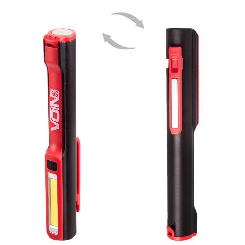 Переносна лампа "VOIN" VL-102, 3W-COB+3W XPE, АКБ1200mAh, магніт, інд. заряда
