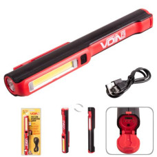 Переносна лампа "VOIN" VL-102, 3W-COB+3W XPE, АКБ1200mAh, магніт, інд. заряда
