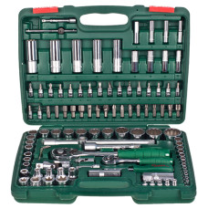 Набір торц. головок 1, 4"DR4-14мм та 1, 2"DR10-32 мм,108 предм(12 г) HANS
