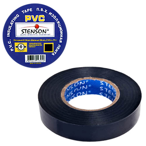 Изолента PVC 20 м "STENSON" черная (MH-0025)