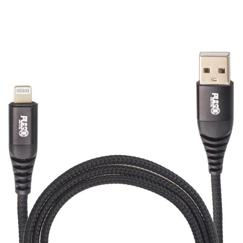 Кабель VOIN CC-4201L BK USB - Lightning 3А, 1m, black (быстрая зарядка передача данных) (CC-4201L B