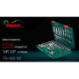 Набір торц. головок 1, 4"DR4-14мм та 1, 2"DR10-32 мм,108 предм(12 г) HANS