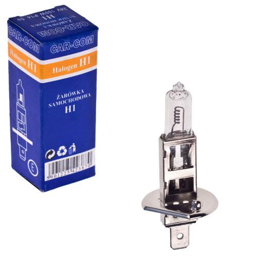 Лампа CAR-COM галогенна H1 P14,5s 24V-100W