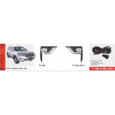 Протитуманні фари Toyota Prado FJ150 2017-, TY-946L, LED-12V6W, eл.проводка