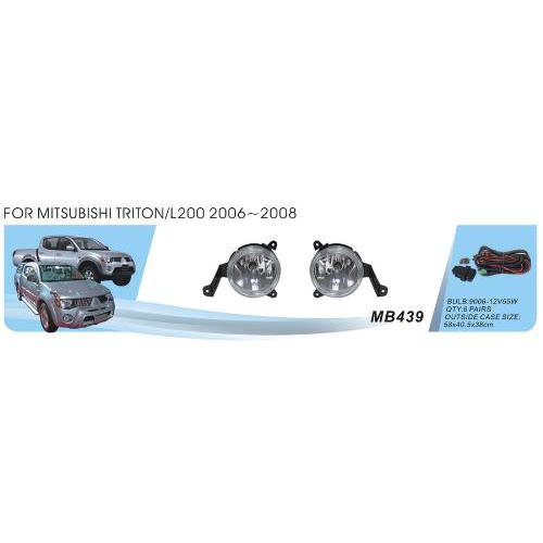 Протитуманні фари Mitsubishi Triton, L200 2006, MB-439, 9006-12V55W, ел.проводка