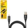 Кабель VOIN CC-4201L BK USB - Lightning 3А, 1m, black (быстрая зарядка передача данных) (CC-4201L B